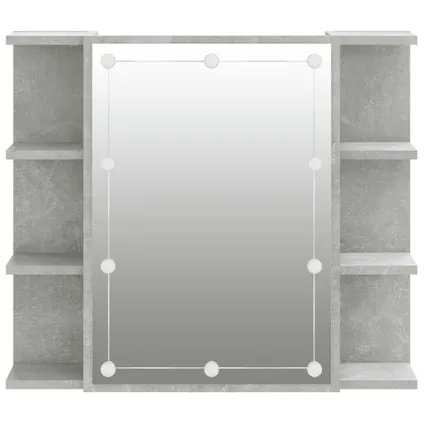Maison du'monde - Armoire à miroir avec LED Gris béton 70x16,5x60 cm 8