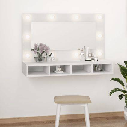 Maison du'monde - Armoire à miroir avec LED blanc 90x31,5x62 cm