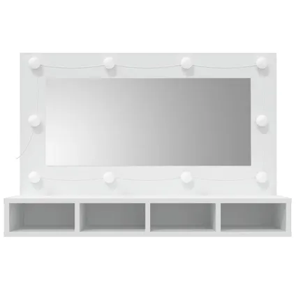 Maison du'monde - Armoire à miroir avec LED blanc 90x31,5x62 cm 4