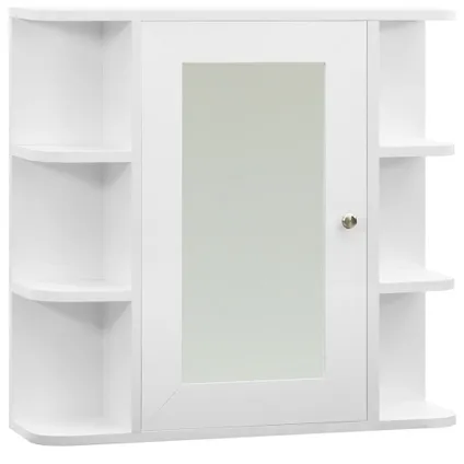 Maison du'monde - Armoire à miroir de salle de bain Blanc 66x17x63 cm MDF 2