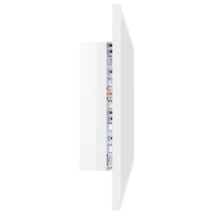 Maison du'monde - Badkamerspiegel LED 80x8,5x37 cm acryl hoogglans wit 8
