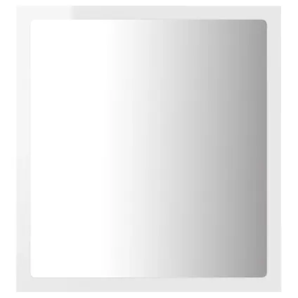 Maison du'monde - Badkamerspiegel LED 40x8,5x37 cm acryl hoogglans wit 3