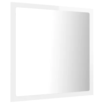 Maison du'monde - Badkamerspiegel LED 40x8,5x37 cm acryl hoogglans wit 7