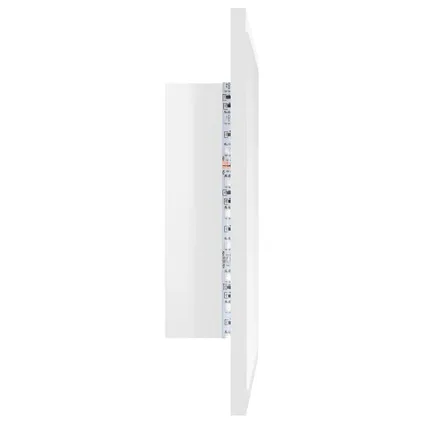 Maison du'monde - Badkamerspiegel LED 40x8,5x37 cm acryl hoogglans wit 9