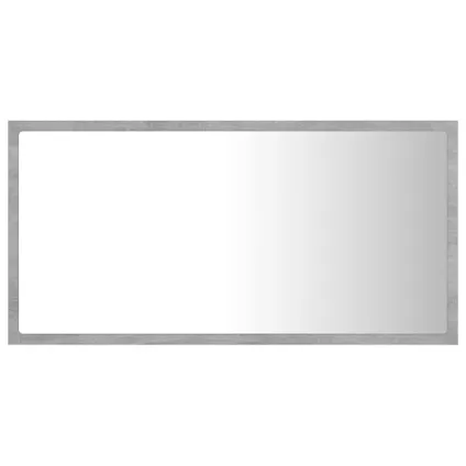 Maison du'monde - Miroir à LED de salle de bain Gris béton 80x8,5x37 cm Acrylique 7