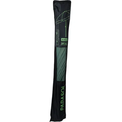 Tuinparasol/Strandparasol met Volant 200 cm - Zwarte Buis - Groen 3
