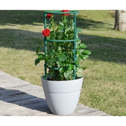EDA Support de plantes pour jardinière ou plate-bande dia 25 x 66,3 cm de haut Canada Vert 2