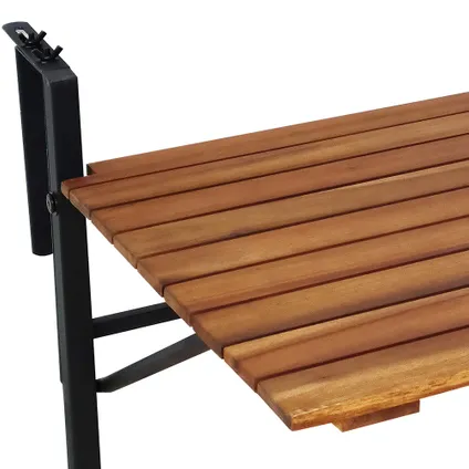 Sens-Line - Bono Table de balcon - 57x43x60cm - Acacia FSC 100% - inclapbaar 2
