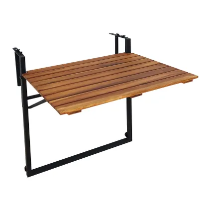 Sens-Line - Bono Table de balcon - 57x43x60cm - Acacia FSC 100% - inclapbaar 3