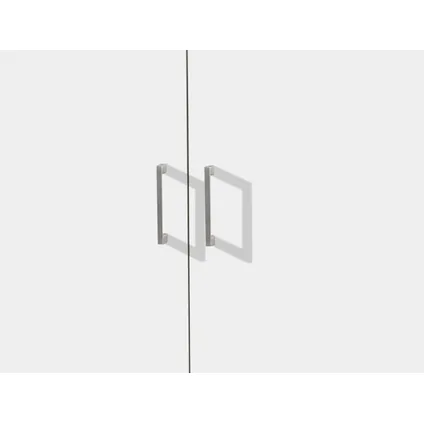 Interiax Kledingkast 'Amelie' 2 deuren Wit (180x80x54cm) 3