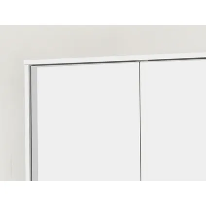 Interiax Armoire 'Amelie' 2 portes Blanc (180x80x54cm) 4