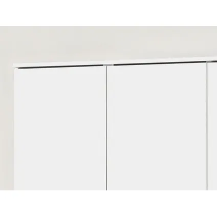 Interiax Storage Armoire 'Amelie' 3 portes et 8 étagères Blanc (180x120x40cm) 3