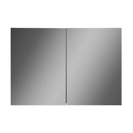 Badplaats Spiegelkast Cuba 100 x 16 x 70 cm - zwart houtnerf 3