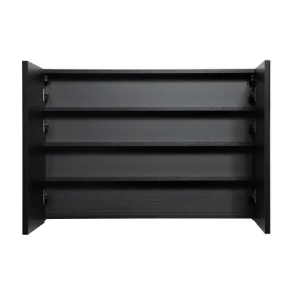 Badplaats Spiegelkast Cuba 100 x 16 x 70 cm - zwart houtnerf 4