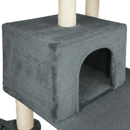 Arbre à chat - tectake® - Lilou gris foncé - 165 cm de haut - 403216 8