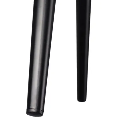 Tectake® - 4x Stoel Marilyn fluweellook - bruin / zwart 8