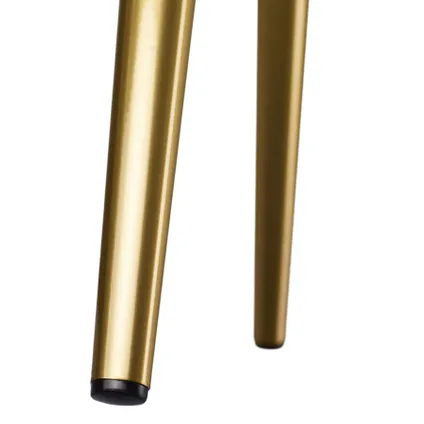 Tectake® - 6x Stoel Marilyn fluweellook goud - lila/goud 8