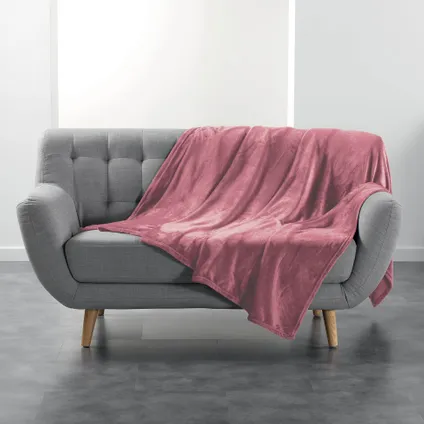 Heerlijk Zachte en Grote Fleece Plaid - 180x220 cm - Roze 2