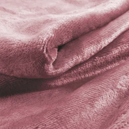 Heerlijk Zachte en Grote Fleece Plaid - 180x220 cm - Roze 3