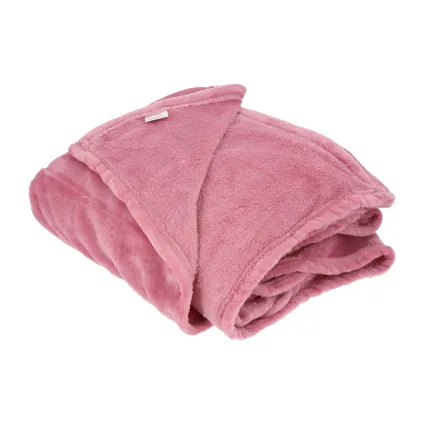 Heerlijk Zachte en Grote Fleece Plaid - 180x220 cm - Roze 4
