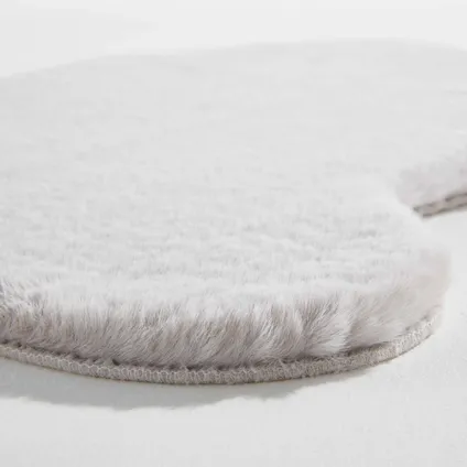 Oviala Shaun Lichtgrijze schapenvacht tapijt in de vorm van een huid, 50 x 80 cm 3