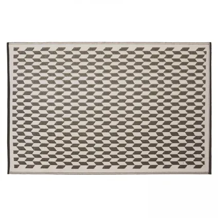 Oviala Solys Rechthoekig grijze pvc tapijt 180 x 120 cm 2