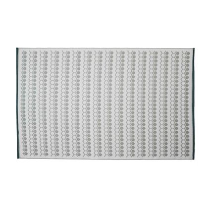 Tapis d'extérieur rectangulaire pvc Oviala Solys gris 180 x 120 cm