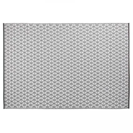 Tapis d'extérieur polypropylène Oviala Solys gris 180 x 120 cm 2