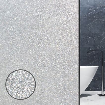 Homewell Raamfolie HR++ 70x300cm - Isolerend & Zonwerend - Anti inkijk - Statisch - Glitter