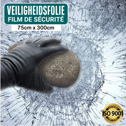 Film pour vitrage HR++ 90x300cm film de sécurité - anti-effraction - film de protection