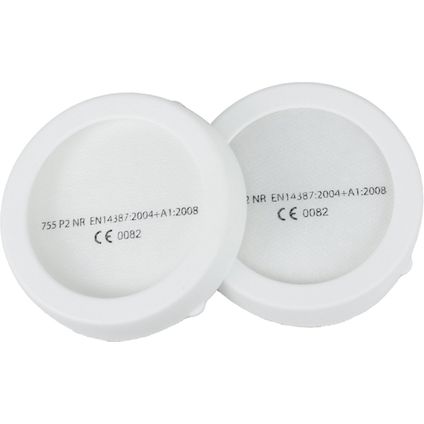 Climax Stoffilters met adapter P2 - Filters voor halfgelaatmasker - 2 stuks