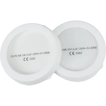 Climax Filtres anti-poussière avec adaptateur P2 - Filtres pour demi-masque - 2 pièces
