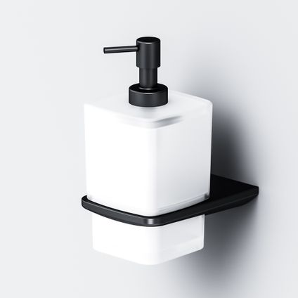 Distributeur de savon en acier inoxydable, Noir Mat, AM.PM Inspire 2.0