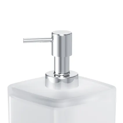 Distributeur de savon en verre satiné et inox robuste Mat, Chromé, AM.PM Inspire 2.0 4