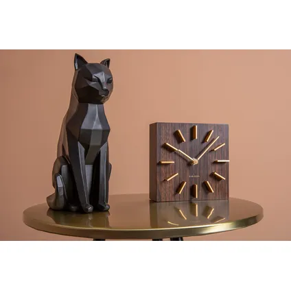 Present Time - Beeld Origami Cat Sitting - Zwart 2