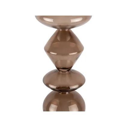 Present Time - Kandelaar Totem Glass XL - Chocoladebruin 3