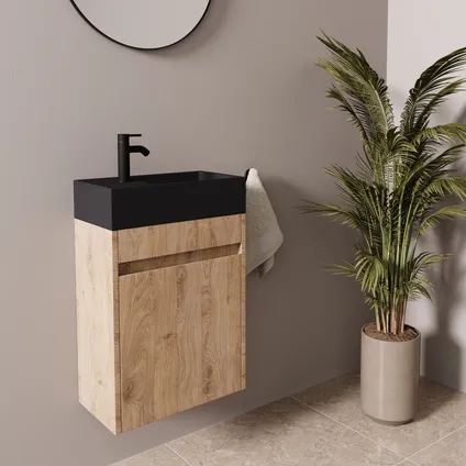 LOMAZOO meuble lave-mains Ibiza chêne clair - 40cm 2
