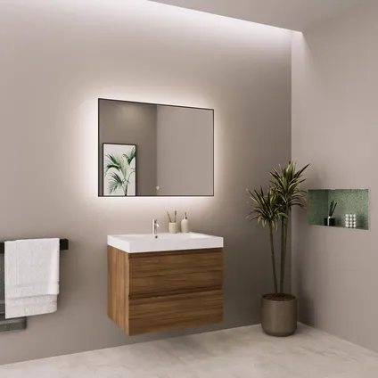 LOMAZOO meuble de salle de bain Monaco chêne chaud - 60cm 10