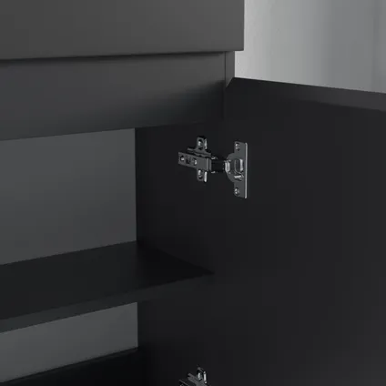 LOMAZOO meuble lave-mains Malibu noir mat - 40cm 5