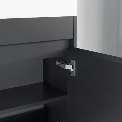 LOMAZOO meuble lave-mains Ibiza noir mat - 40cm 5