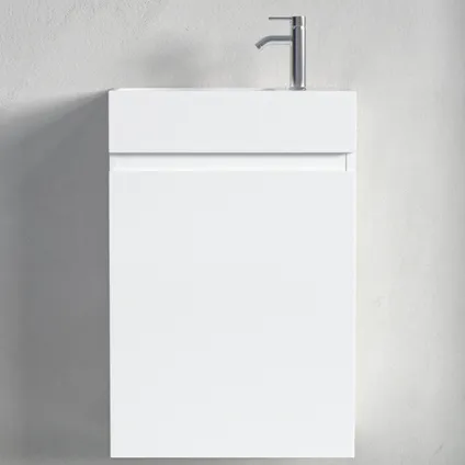 LOMAZOO meuble lave-mains Malibu blanc brillant - 40cm 4