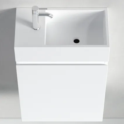 LOMAZOO toiletmeubel Malibu glanzend wit - 40cm 7