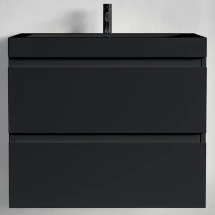 LOMAZOO meuble de salle de bain Monaco noir mat - 60 cm 6