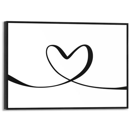Schilderij Heart Lines 30 x 20 cm