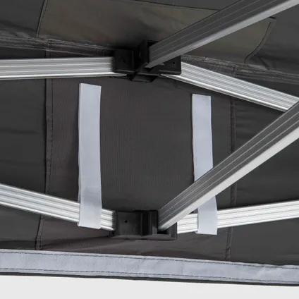 Oviala Opvouwbare tent 3x4,5m 300g/m² grijs 4