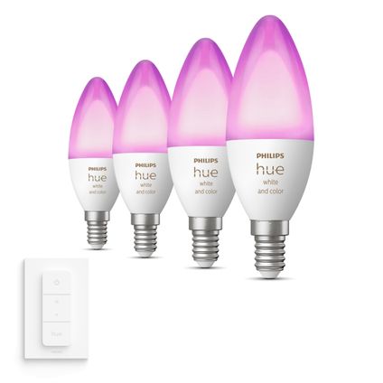 Philips Hue Pack d'expansion E14 White & Color Ambiance