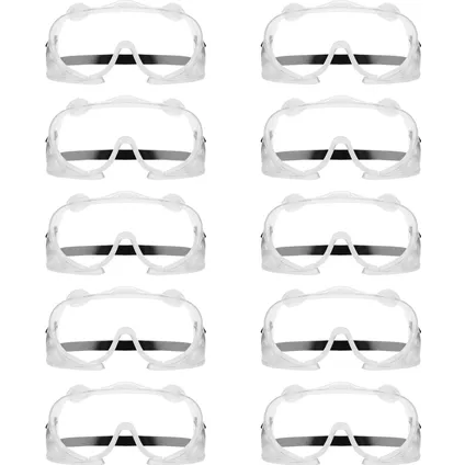 MSW Veiligheidsbril - set van 10 - helder - één maat JHSAFETY-02 5