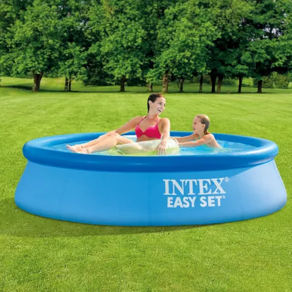Intex Rond Opblaasbaar Easy Set Zwembad - 244 x 61 cm - Blauw - Inclusief Accessoires CB90 2
