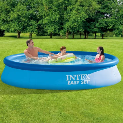 Intex Rond Opblaasbaar Easy Set Zwembad - 366 x 76 cm - Blauw - Inclusief Accessoires CB17 2