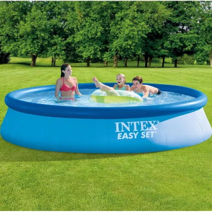 Intex Rond Opblaasbaar Easy Set Zwembad - 396 x 84 cm - Blauw - Inclusief Accessoire CB73 2